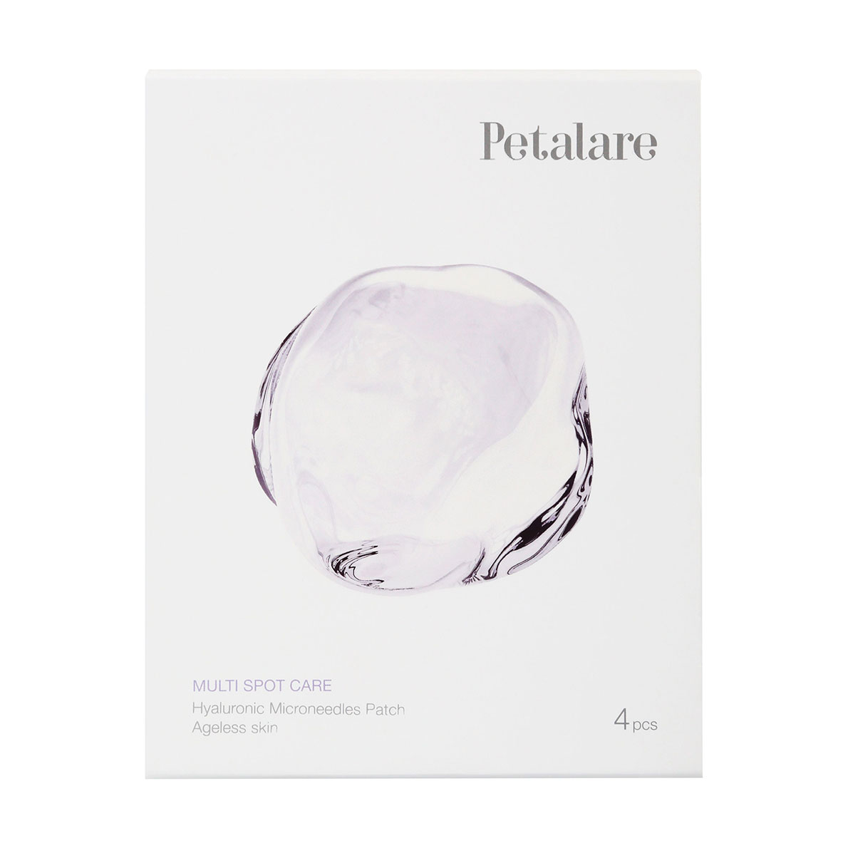 Набір омолоджувальних патчів для обличчя Petalare Multi Spot Care Hyaluronic Microneedles Patch з мікроголками з гіалуронової кислоти, 4 шт